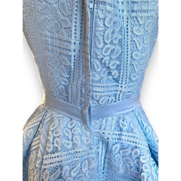 NWOT * A-line Midi Dress with Paisley Lace Design - Picture 4 of 6